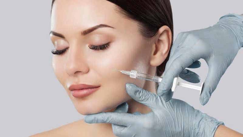 برجسته سازی و فرم دهی گونه با تزریق ژل